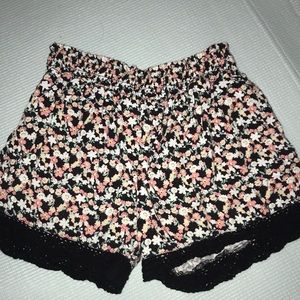 Justice floral shorts